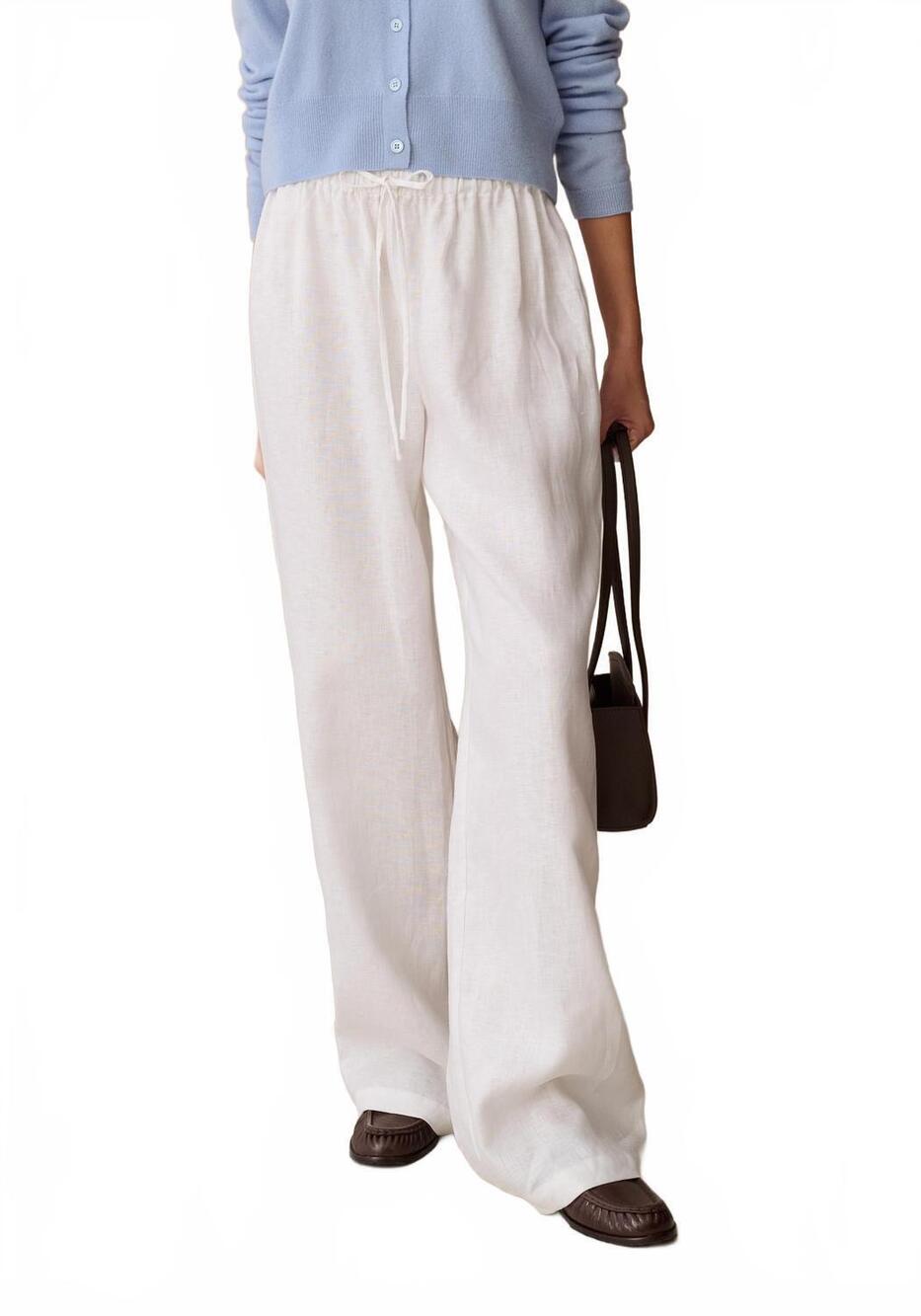NEW FEW MODA paloma linen pants in white